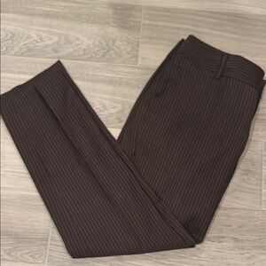 Banana Republic Black Pinstripe Straight Leg Pants